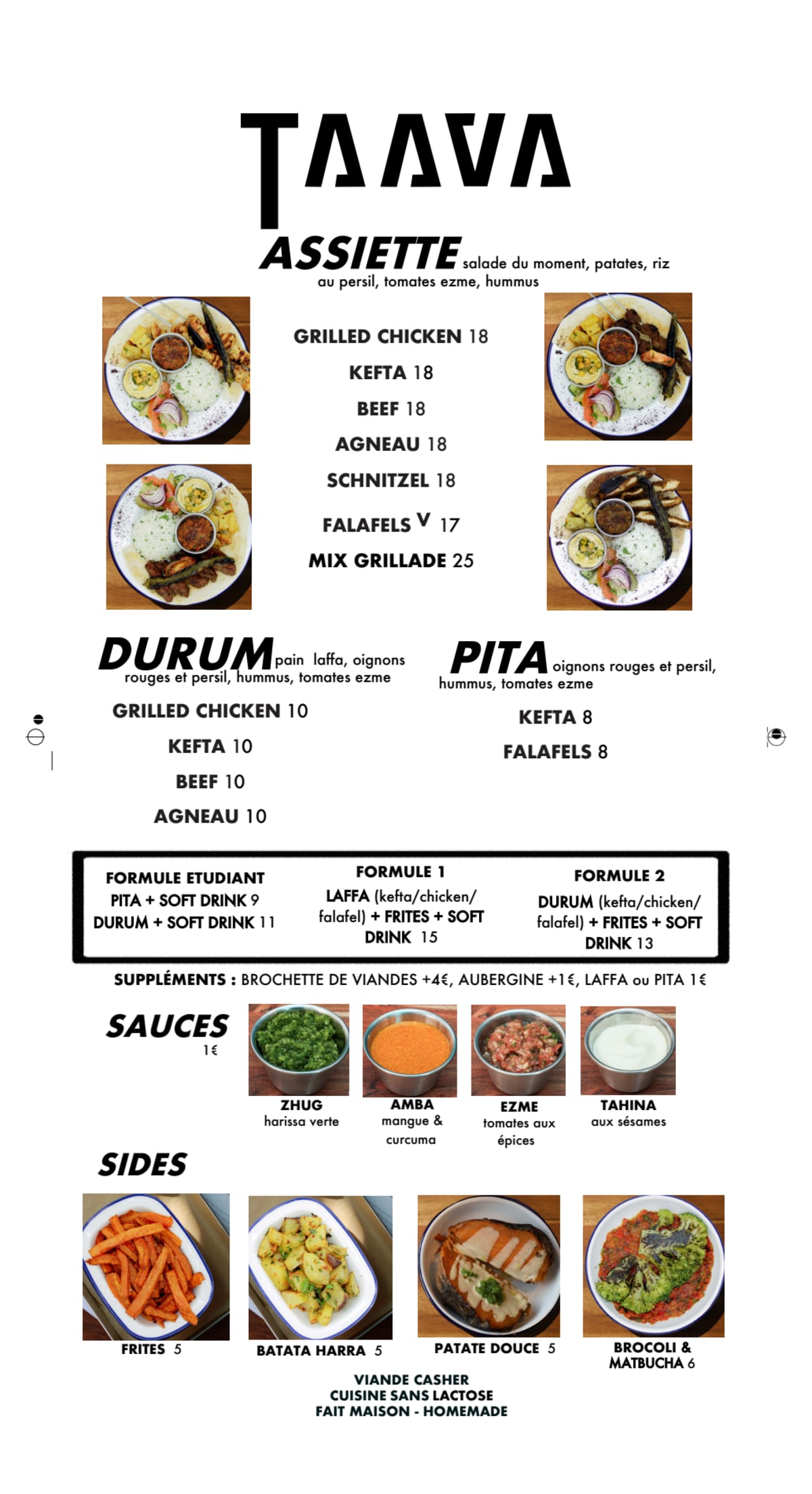 Taava menu