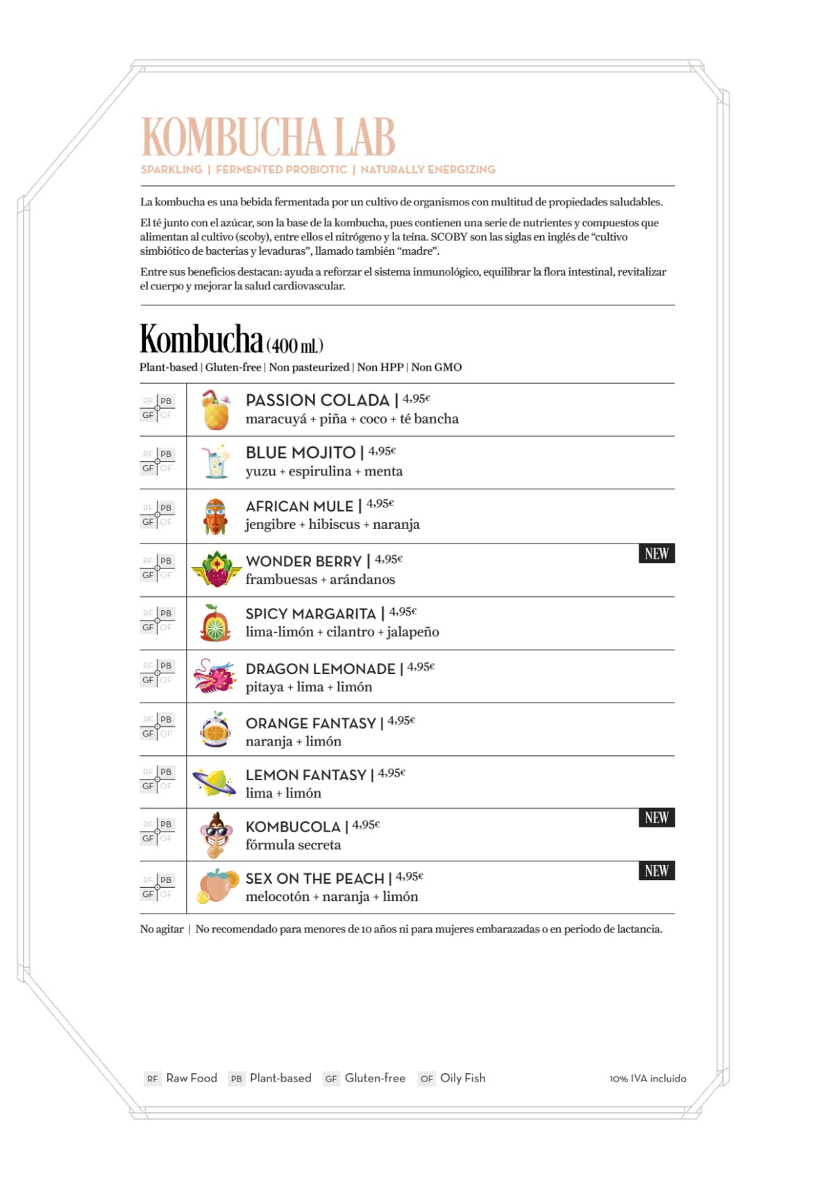 Flax & Kale - Passage menu