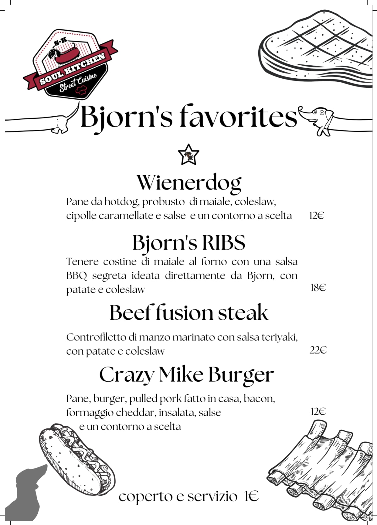 Menù completo e carta 2024 Soulkitchen street cuisine a Trento