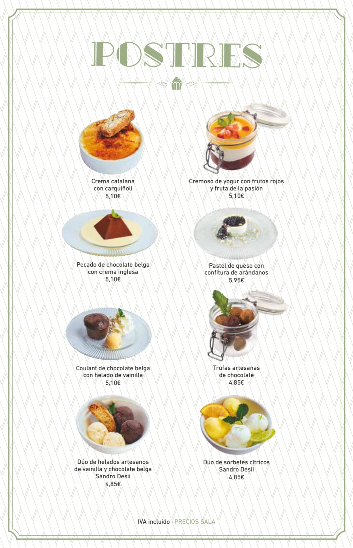 Tapa Tapa Montera menu