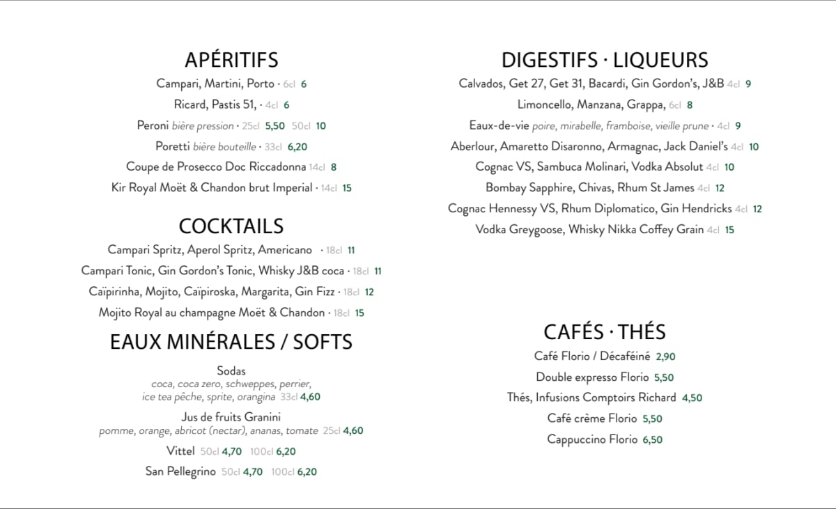 La Romanella menu