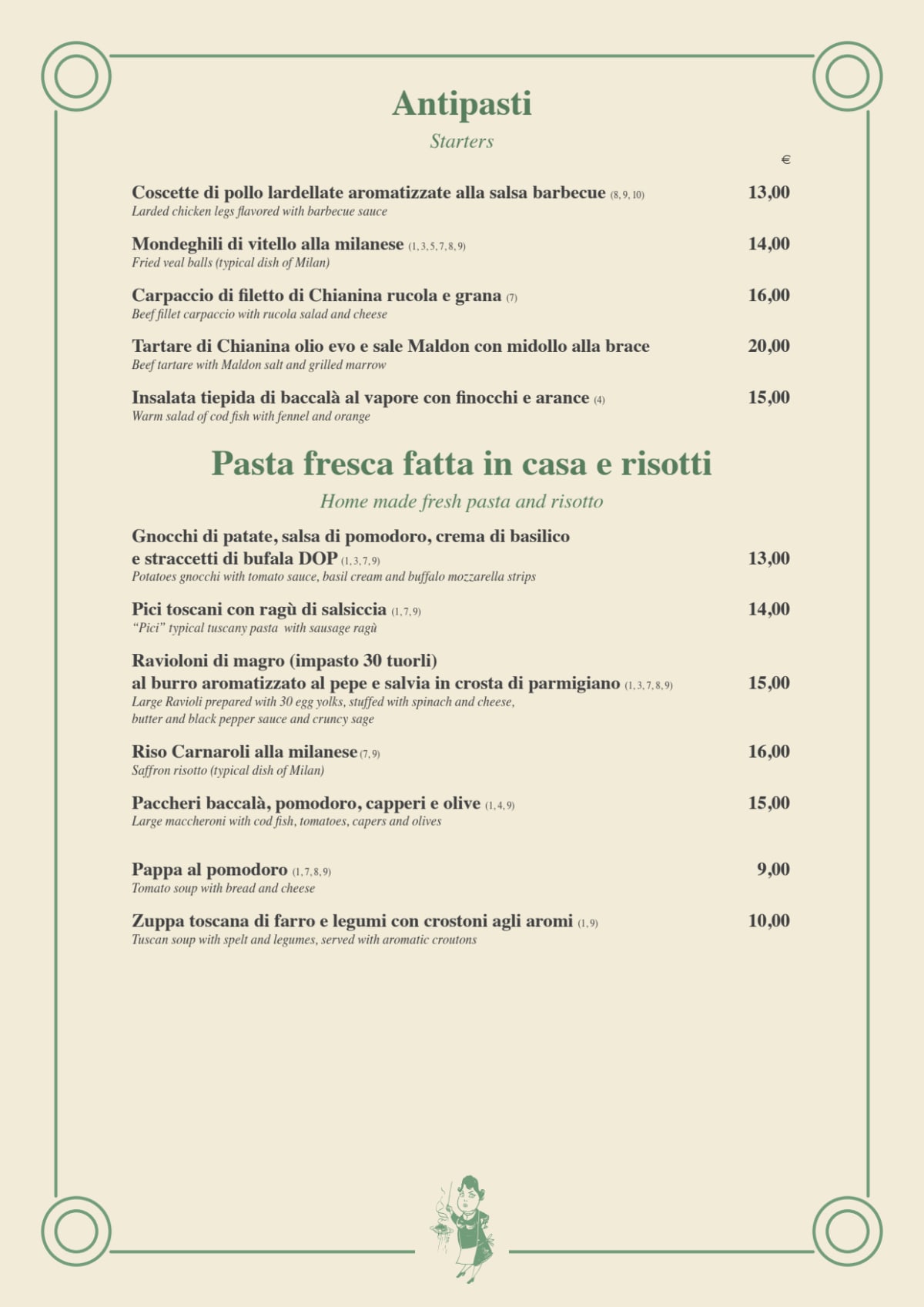 da Ilia dal 1946 menu