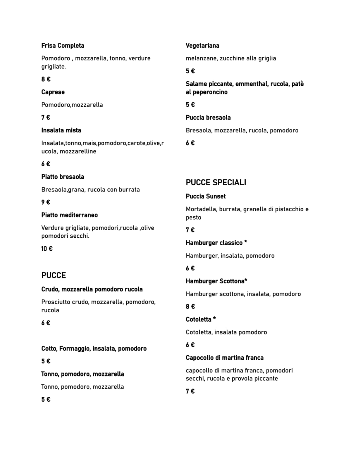 Menu 2024 Sunset Beach in Torre Mozza TheFork