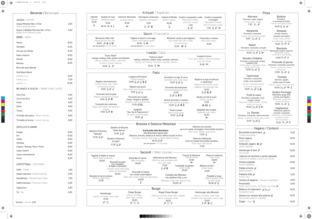 Alla Bracioleria - Gracchi menu