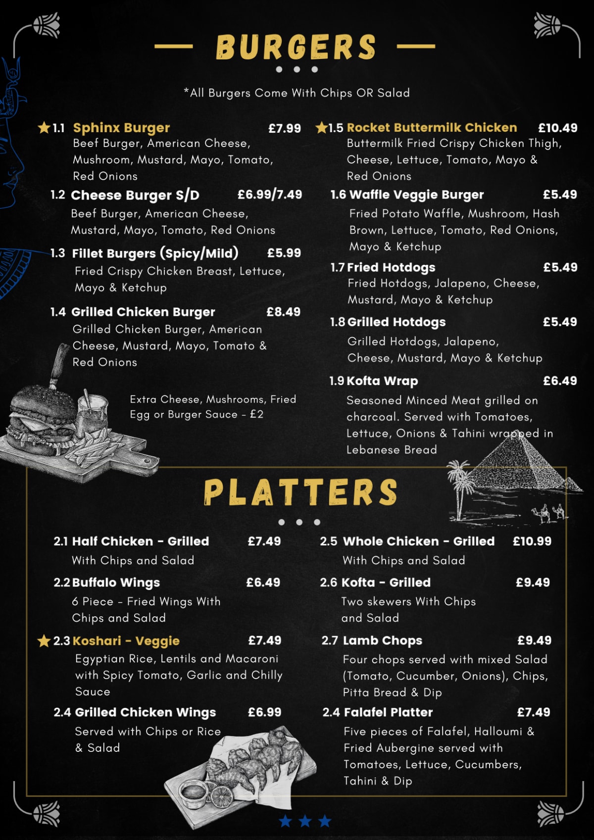 Speisekarte 2024 Sphinx Shisha Lounge in London TheFork