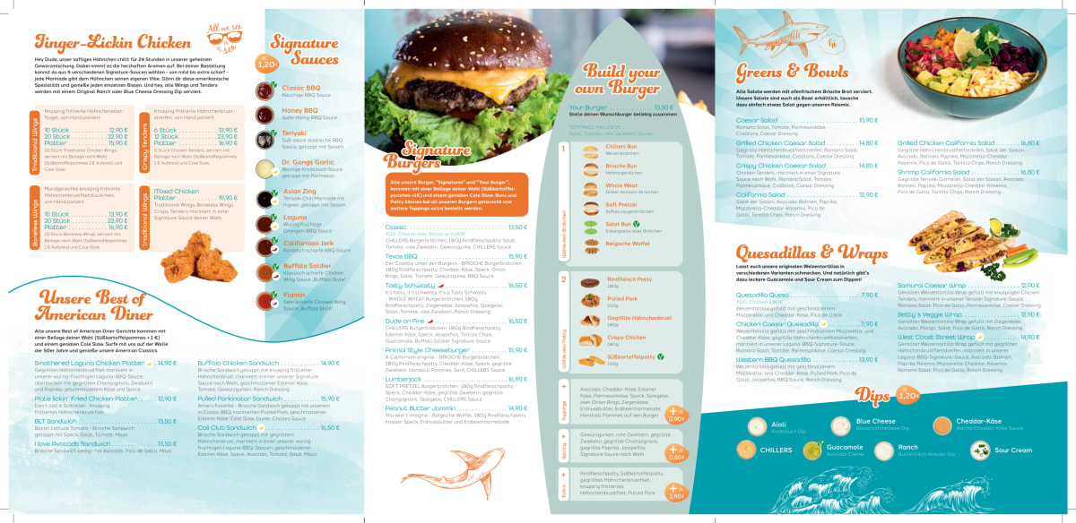 Carte et Menus 2024 Chillers Bar & Restaurant Bochum à Bochum TheFork