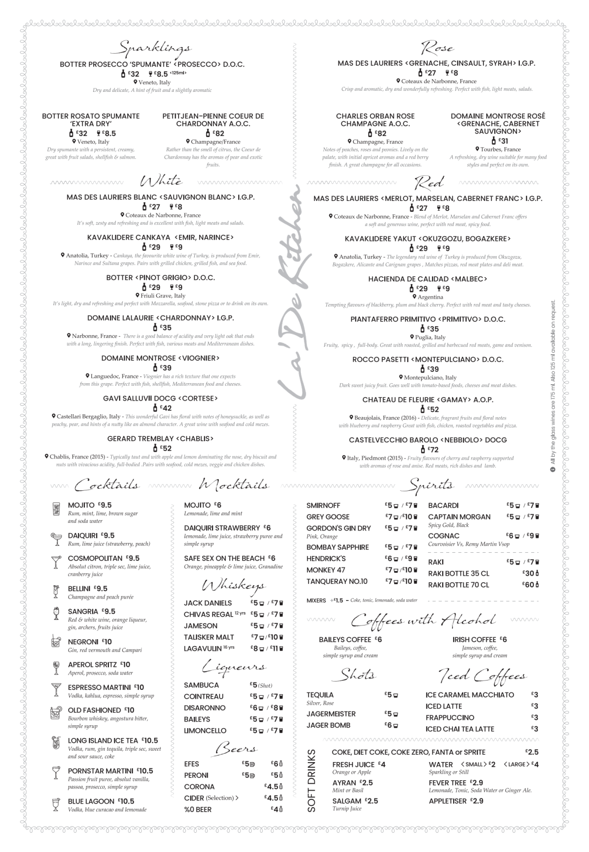 Carta y menù 2023 Actualizados La’De Kitchen Pangbourne en Reading
