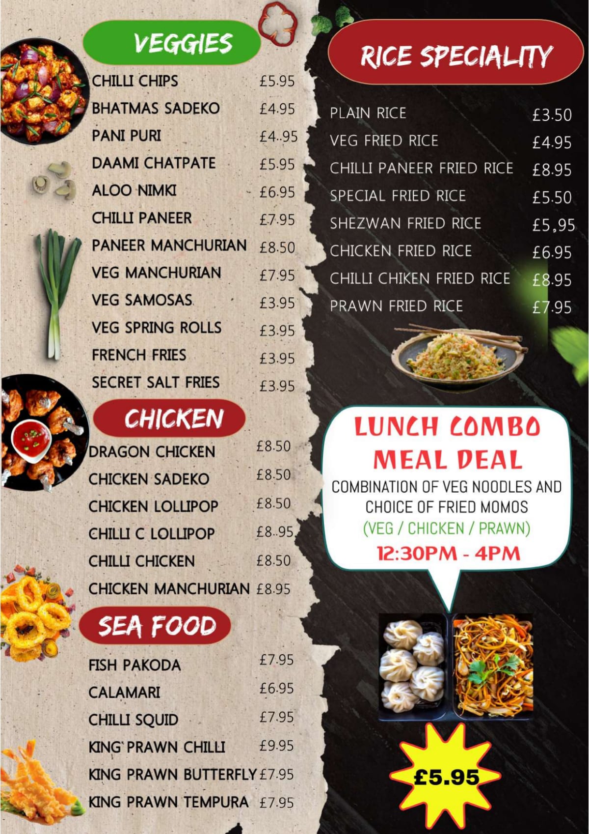 Carte et Menus 2024 Kathmandu Zone Southall à Southall TheFork