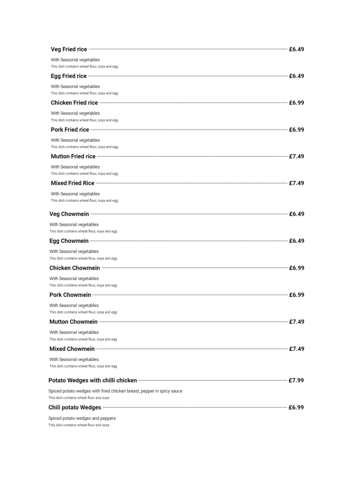 Carte et Menus 2024 Kailash Momo à Londres TheFork