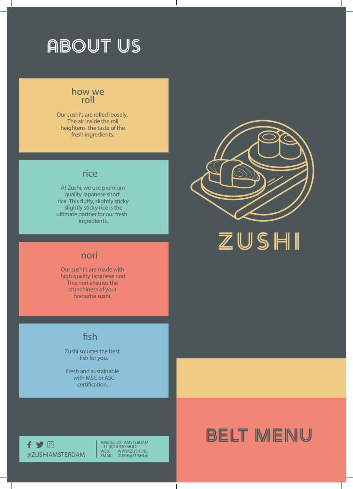 Zushi menu