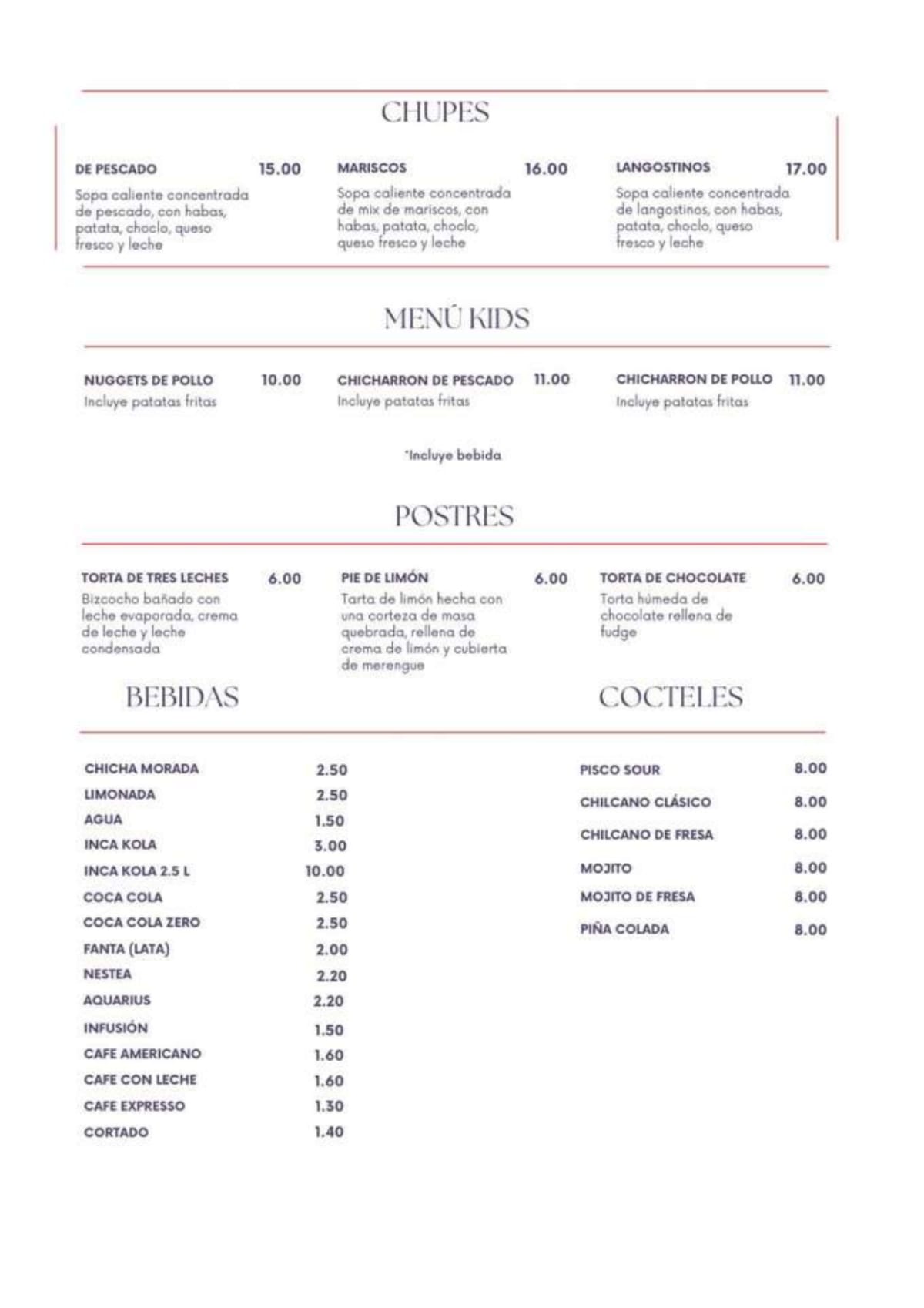 Misto menu