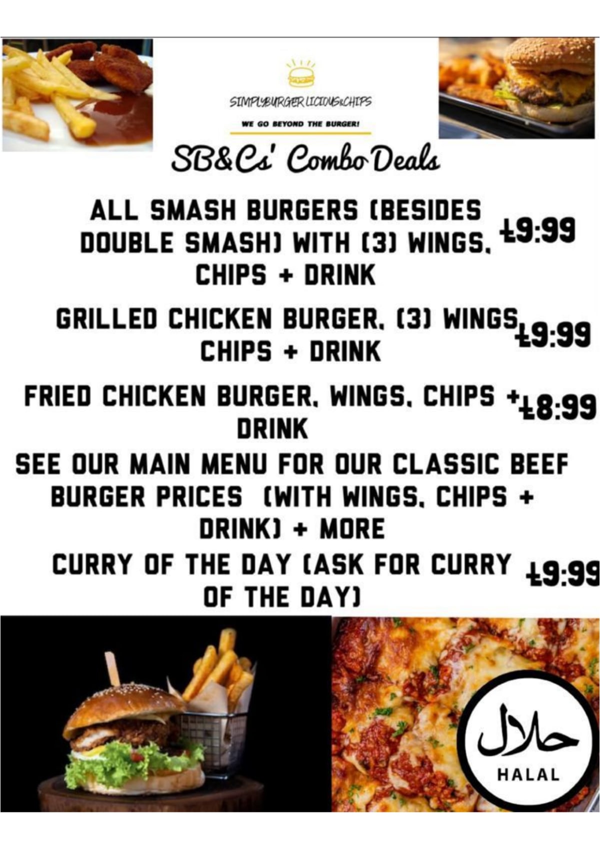 Menu 2024 Simply Burgerlicious & Chips in Londen TheFork