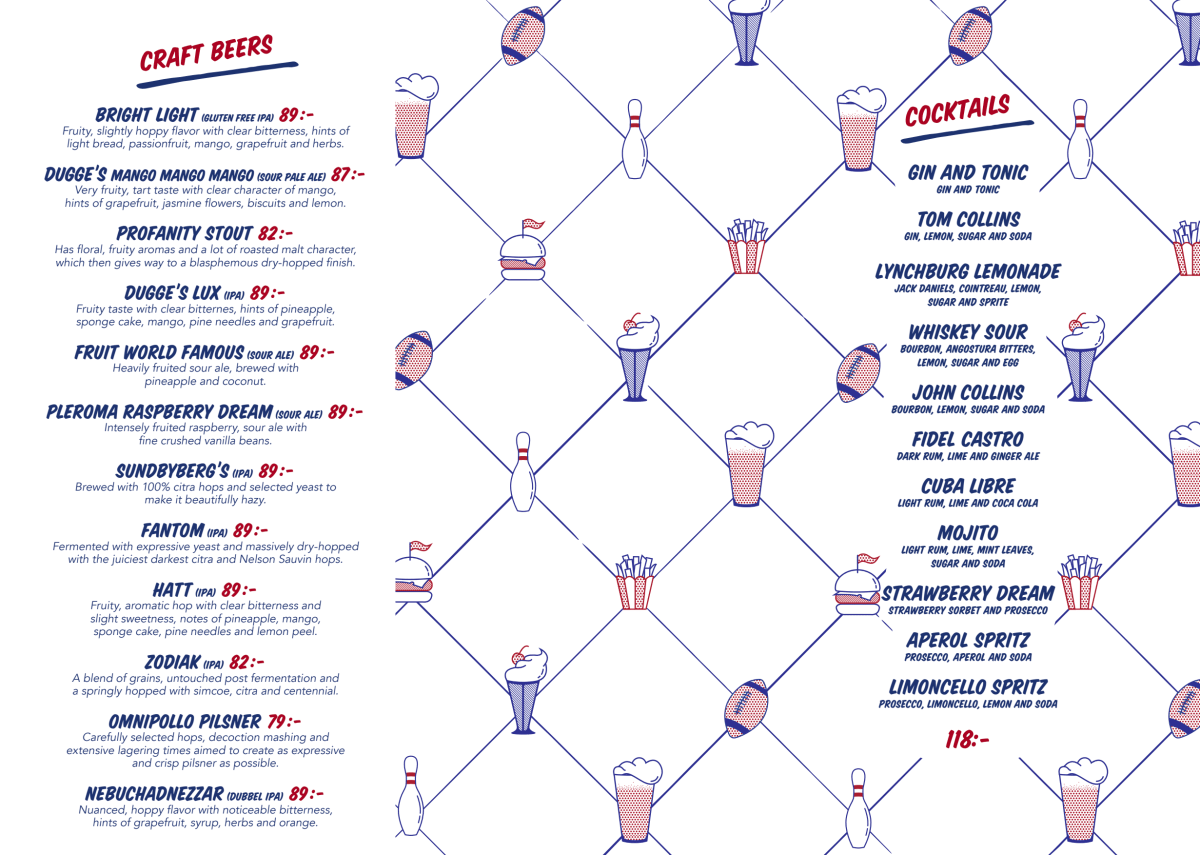 Burgers & Beer - Sveavägen menu