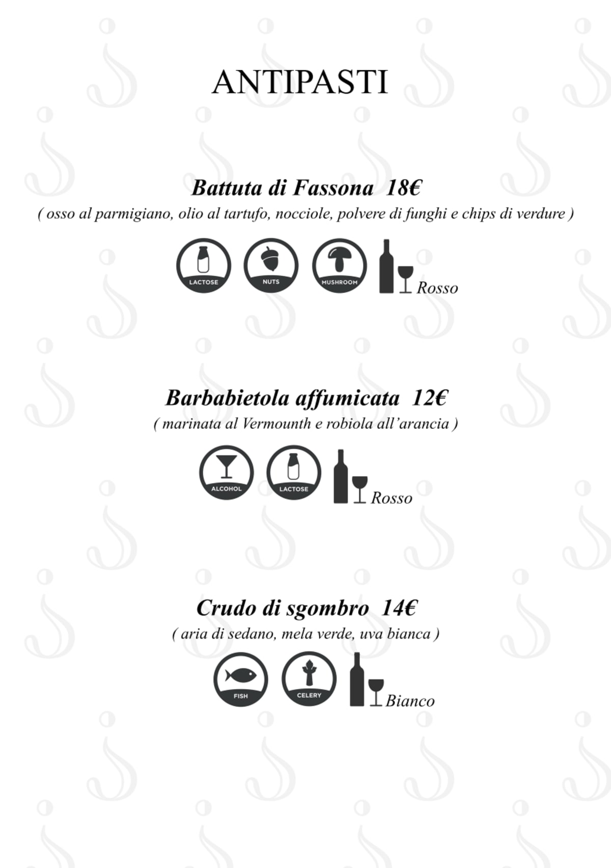 Carte et Menus 2024 Enigma à Novi Ligure TheFork
