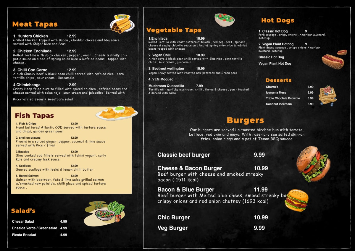 Menus 2024 Gravity in Romford TheFork