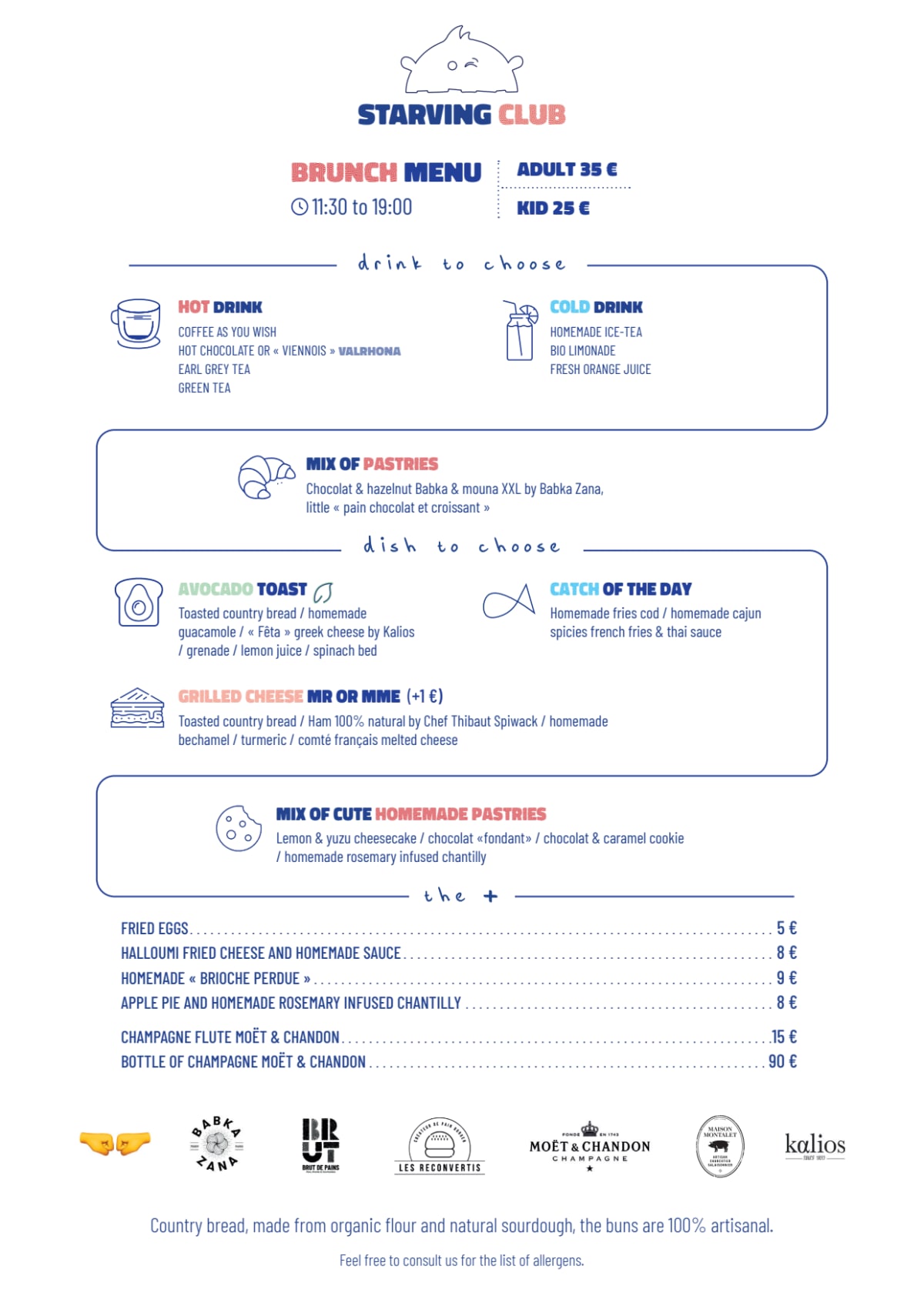 Starving Club Galeries Lafayette Gourmet menu