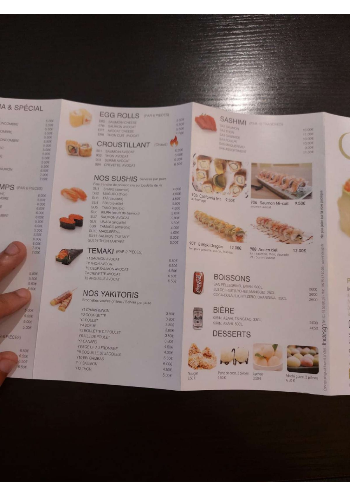 Sushi Osaka menu