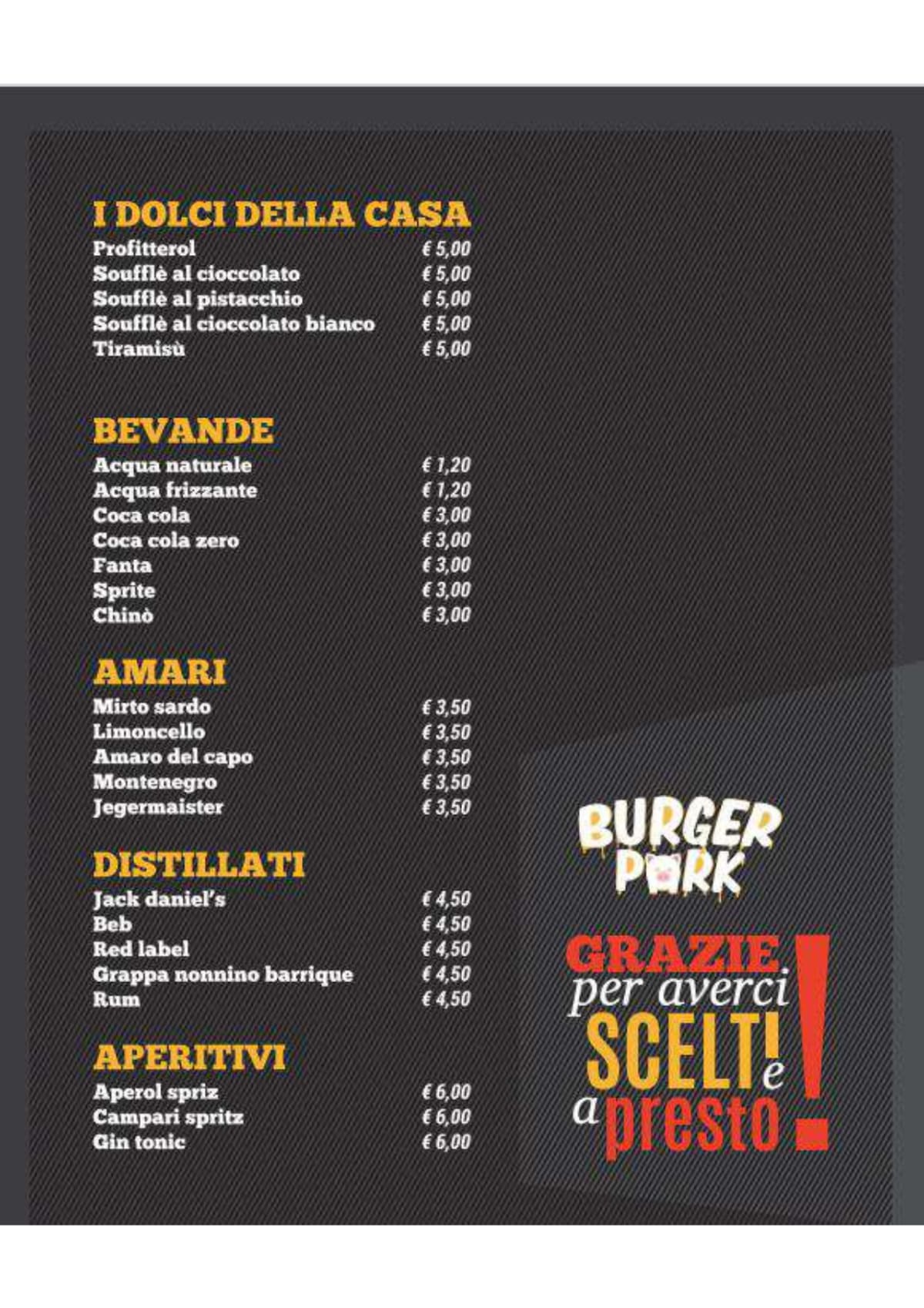 Carte et Menus 2024 Burger Pork à Bari TheFork