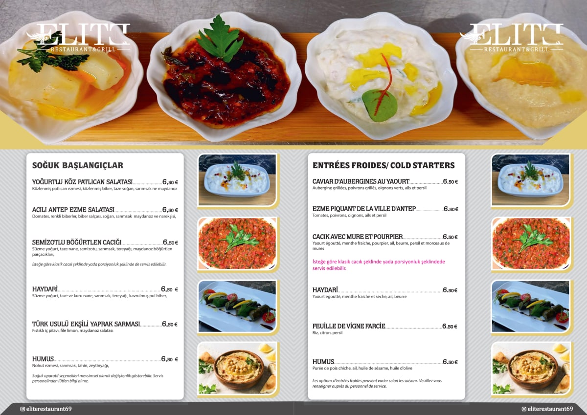 Elite Pizza & Restaurant Ii Menu Menu 2024 - Élite Restaurant in Bron | TheFork