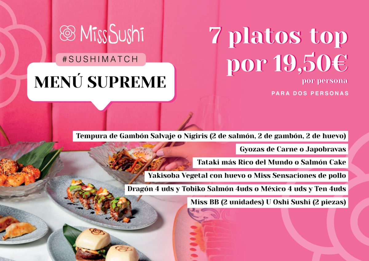 Miss Sushi - Pozuelo menu
