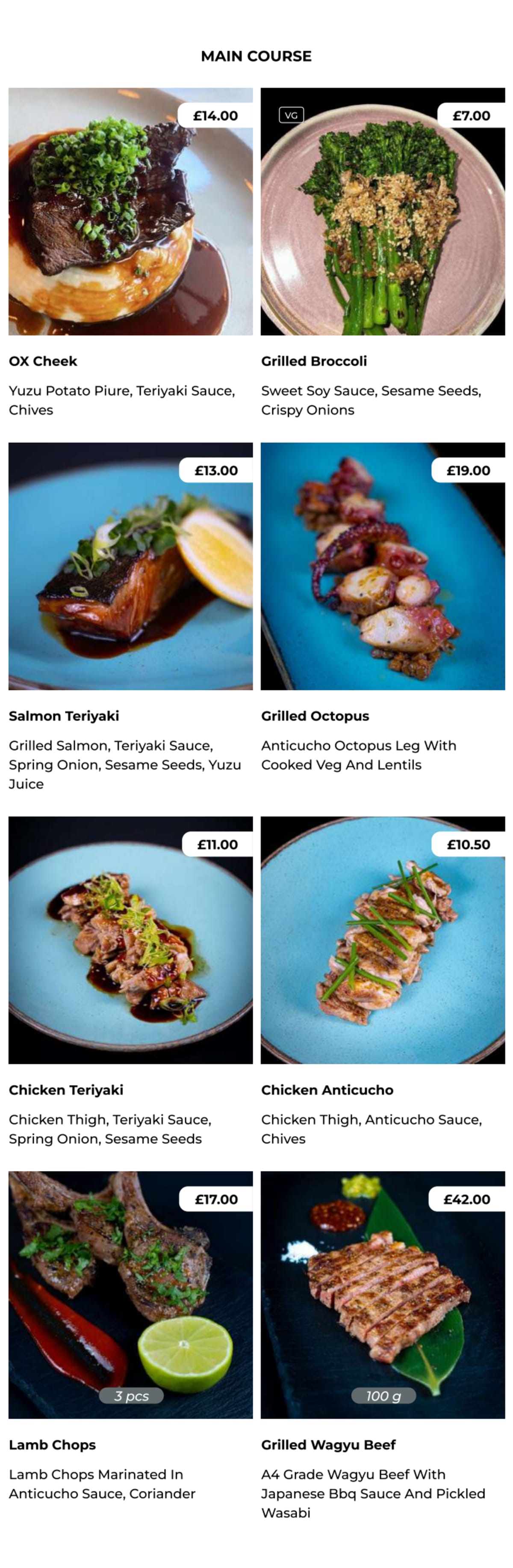 Menu 2024 BambooMat Stratford in London TheFork