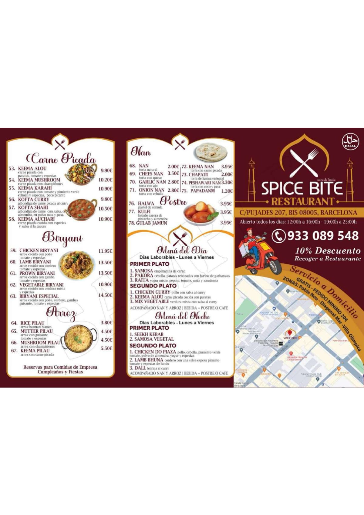 Spice Bite menu