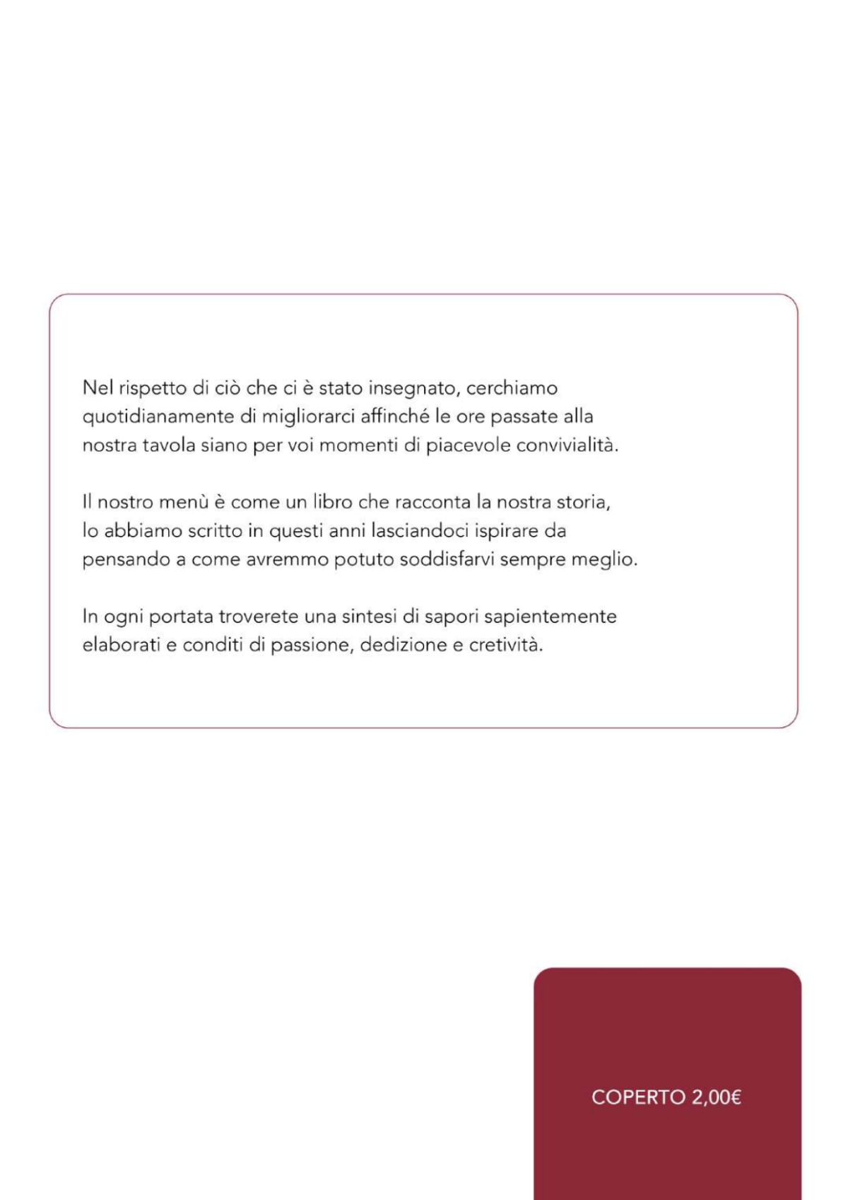 Menu 2024 Decanter in Orta Nova TheFork