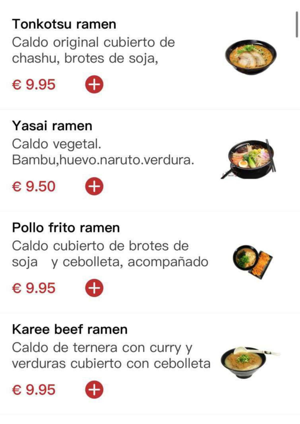 Nuo Sushi & Ramen menu