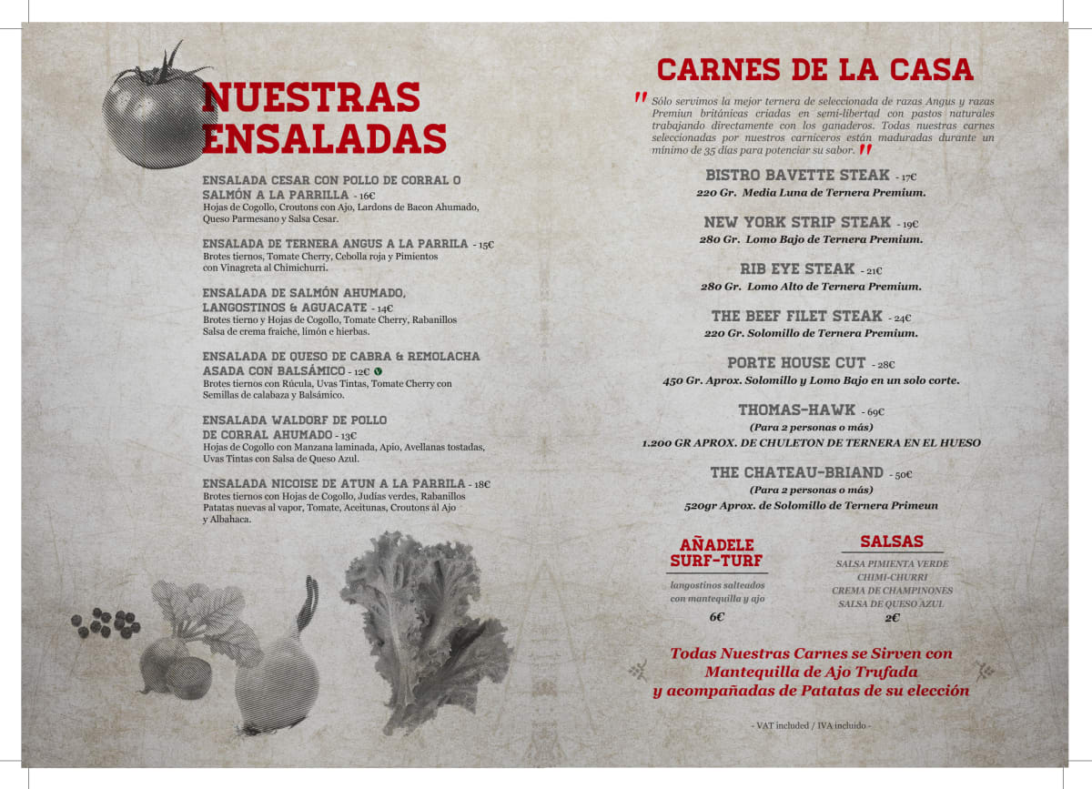 Restaurante The Steak House (Steak On Stone, Grill - Carne a la Piedra  Volcánica, Asador) en Benalmádena - Menú 2024, opiniones, precios y reserva
