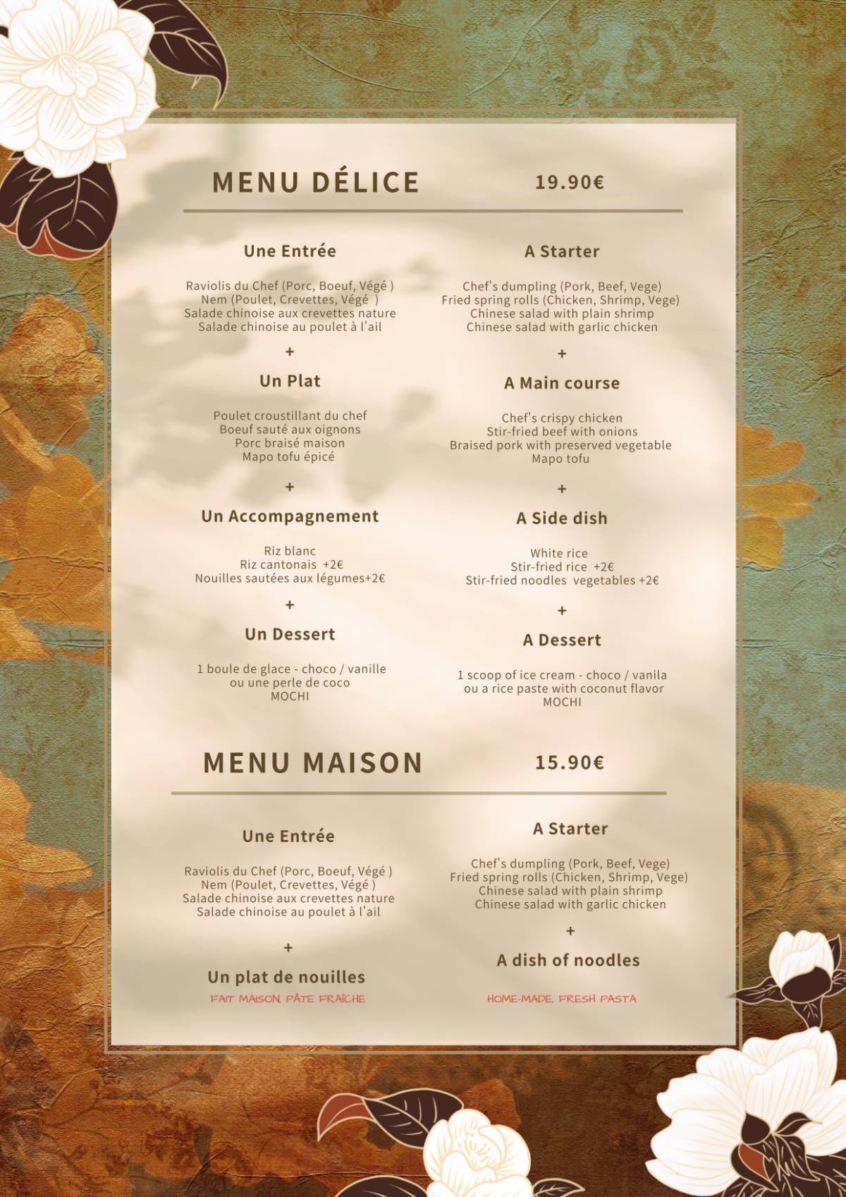 Carte et Menus 2023 Restaurant x lagrange à Paris TheFork