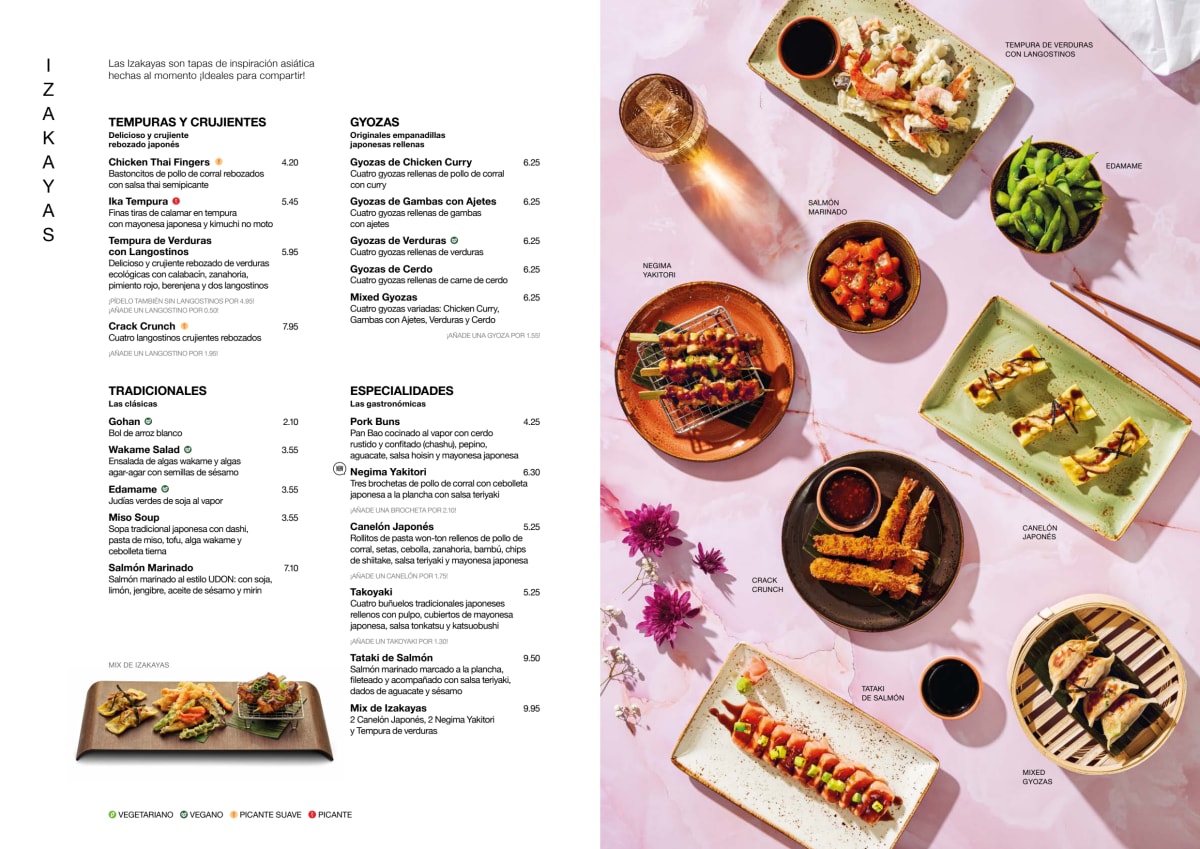 Menù completo e carta 2022 Udon Tibidabo a Barcellona TheFork