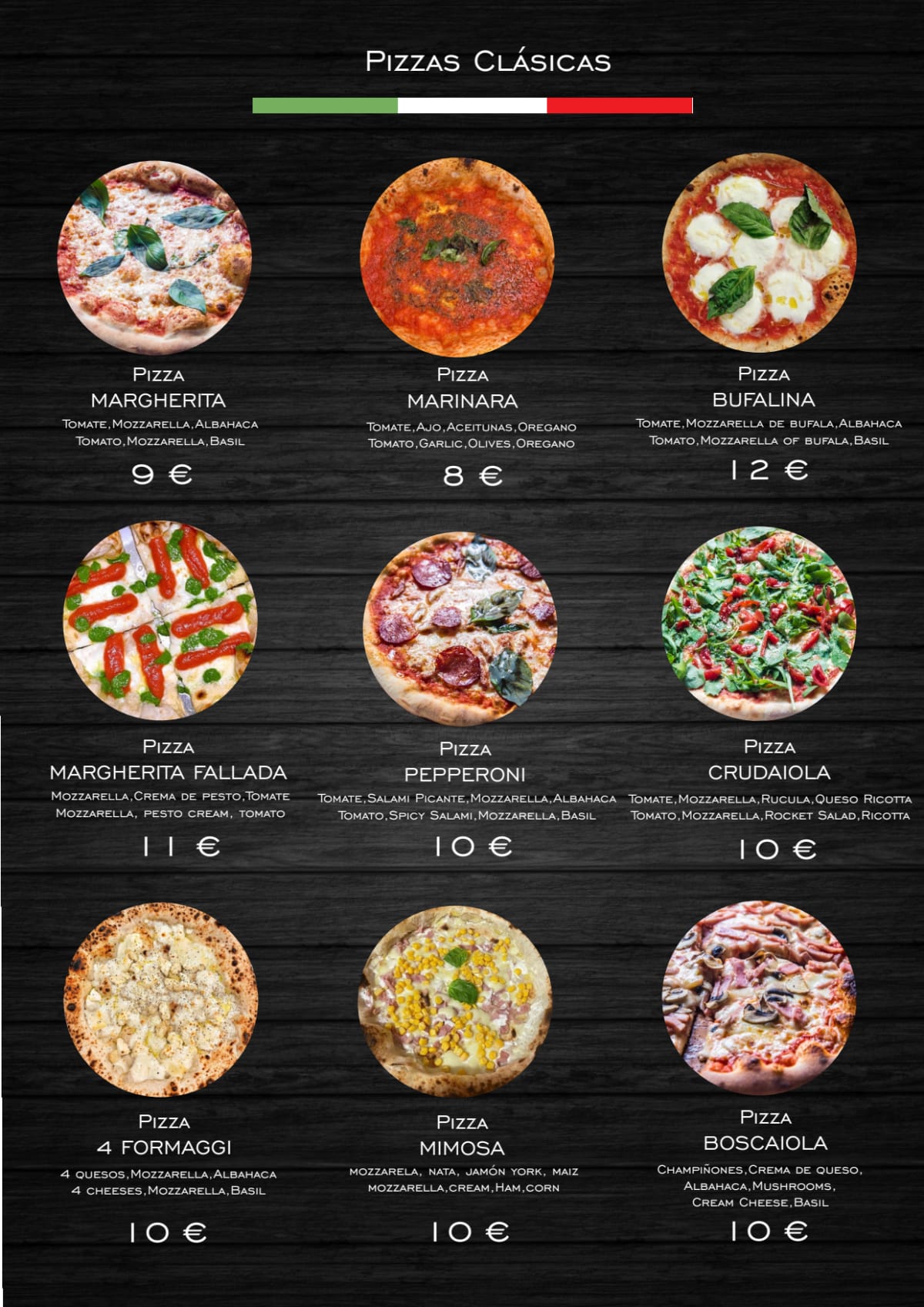 Menu 2024 Mama's Pepper Pizza in Palma de Mallorca TheFork