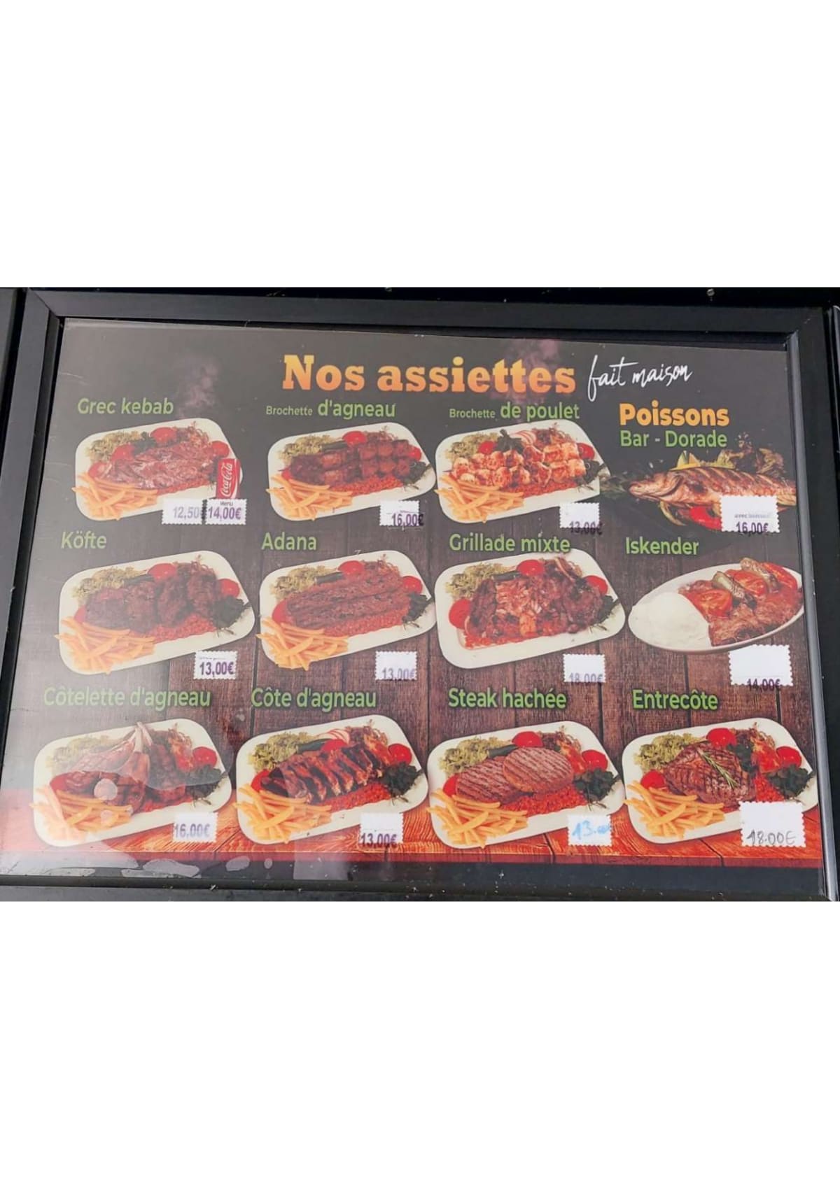 Chez Tonton délicieux menu