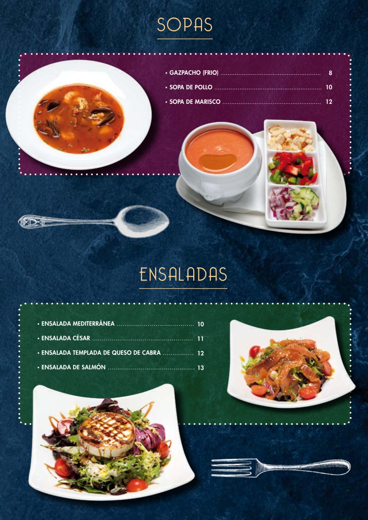 Avinyó 10 menu