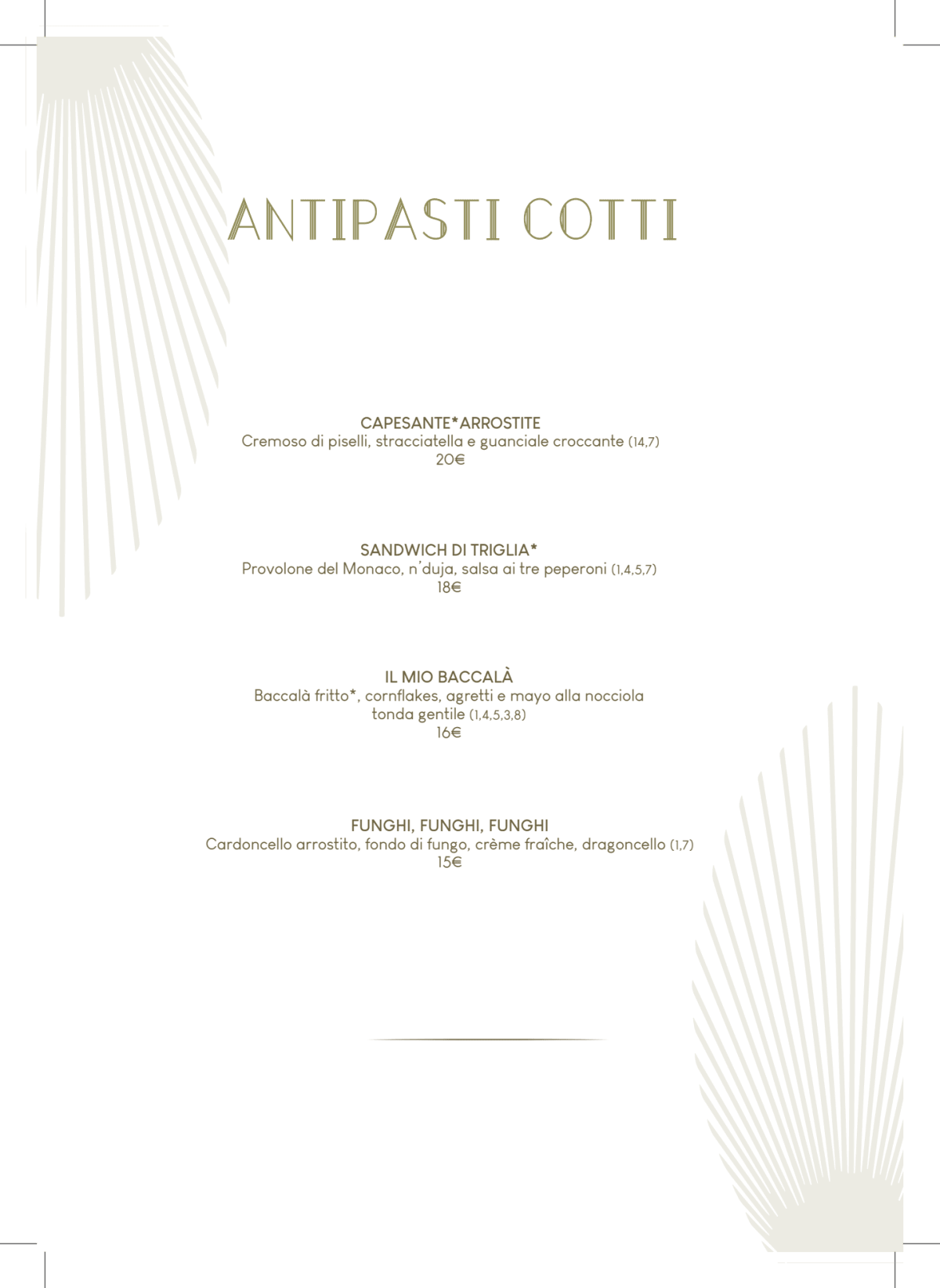 Retrò menu