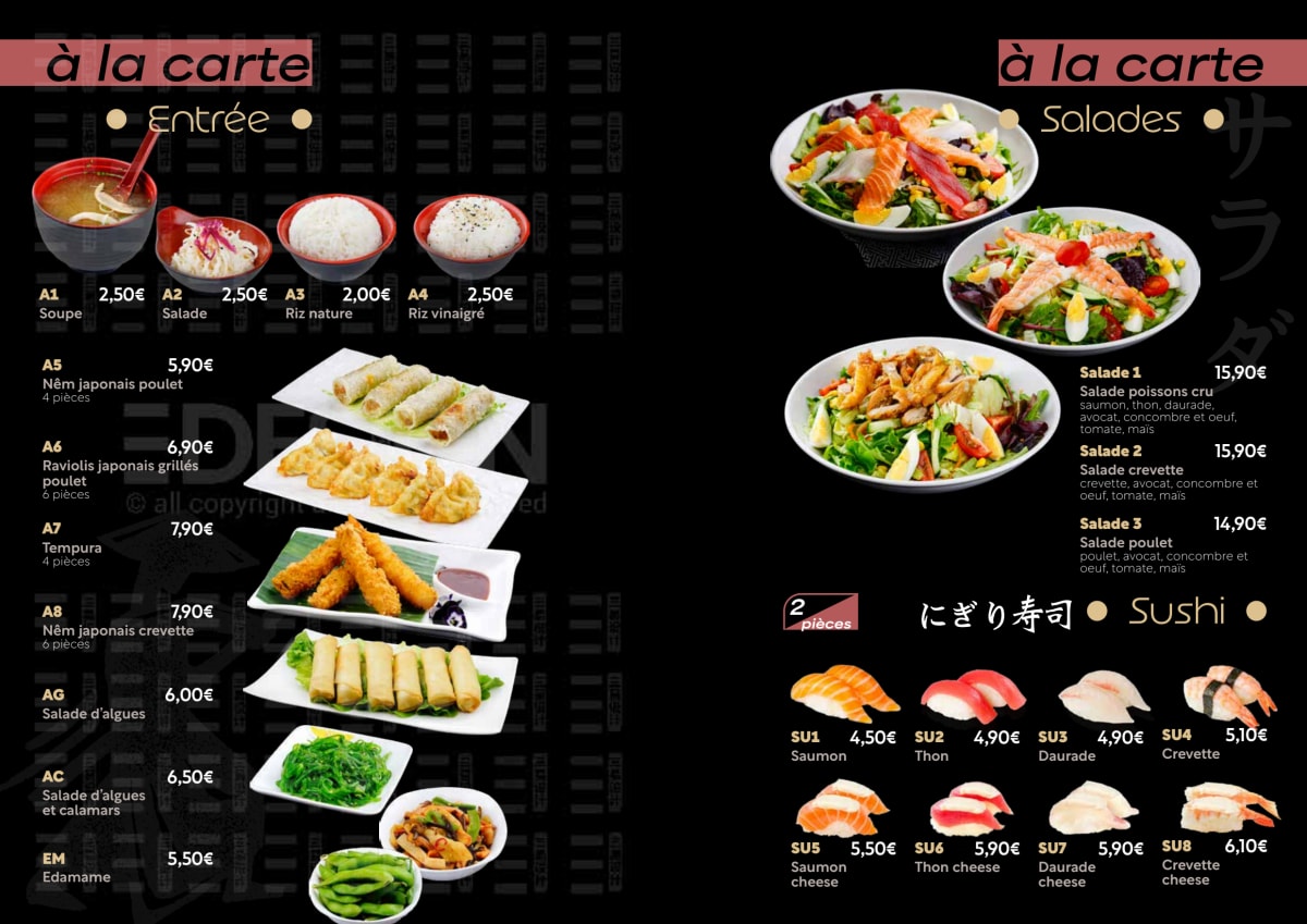 Kyokoi menu