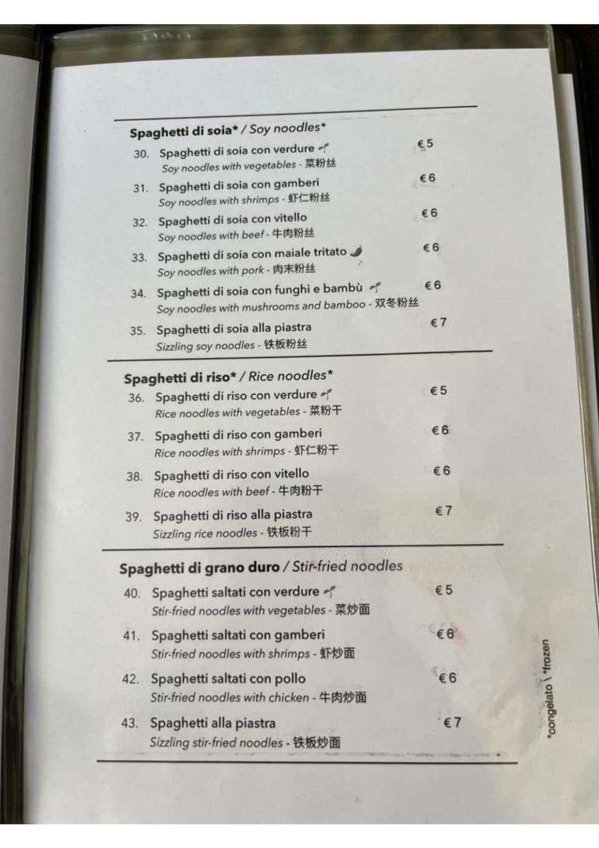 Tao 2 menu