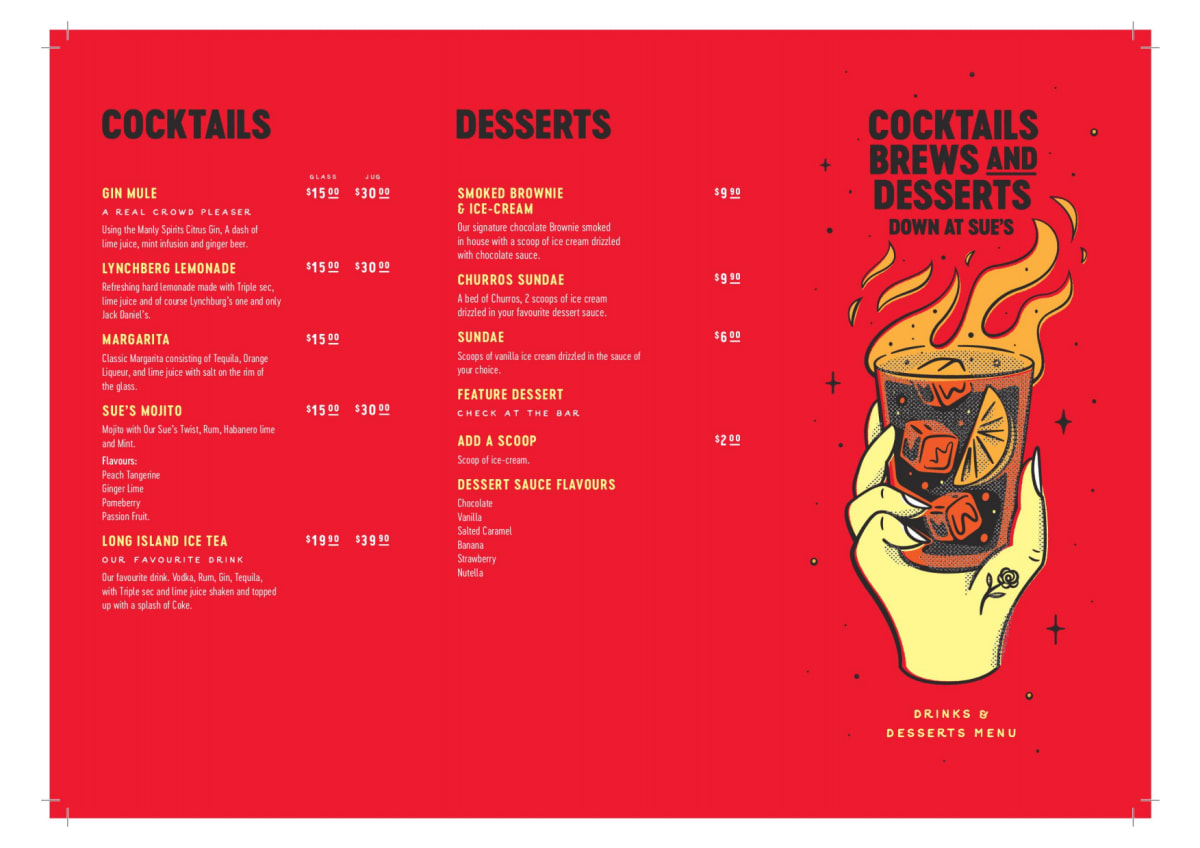 Carte et Menus 2023 Smoky Sue's Penrith à Penrith (NSW) TheFork