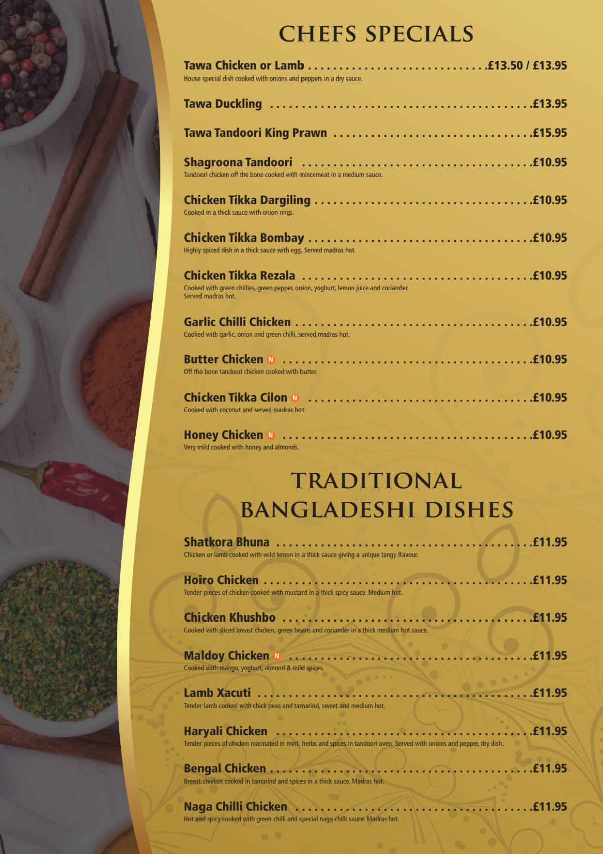 Carte et Menus 2024 Kohinoor à Gravesend TheFork