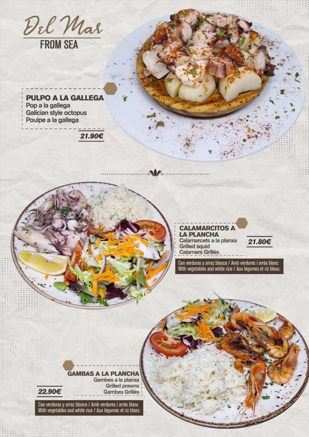 Victor’sBcn Restaurnet menu