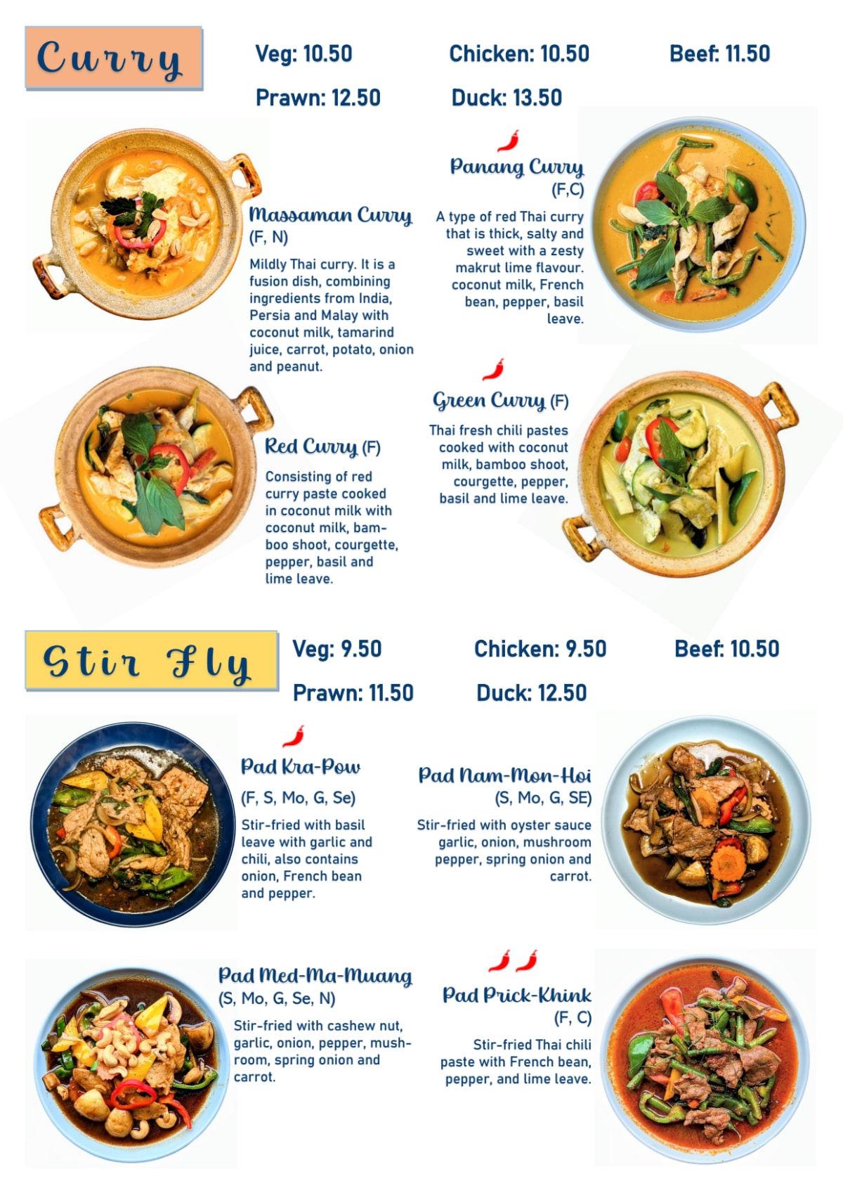 Menus 2024 Lila Thai Restaurant in London TheFork