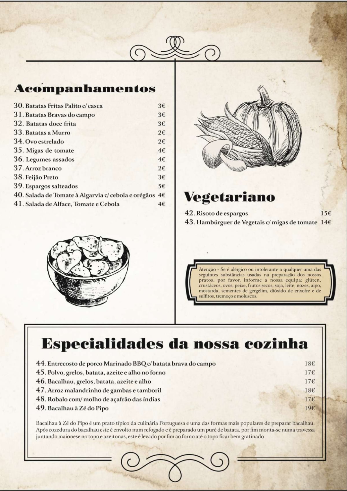 A Gaúcha – Grelhados e Companhia menu