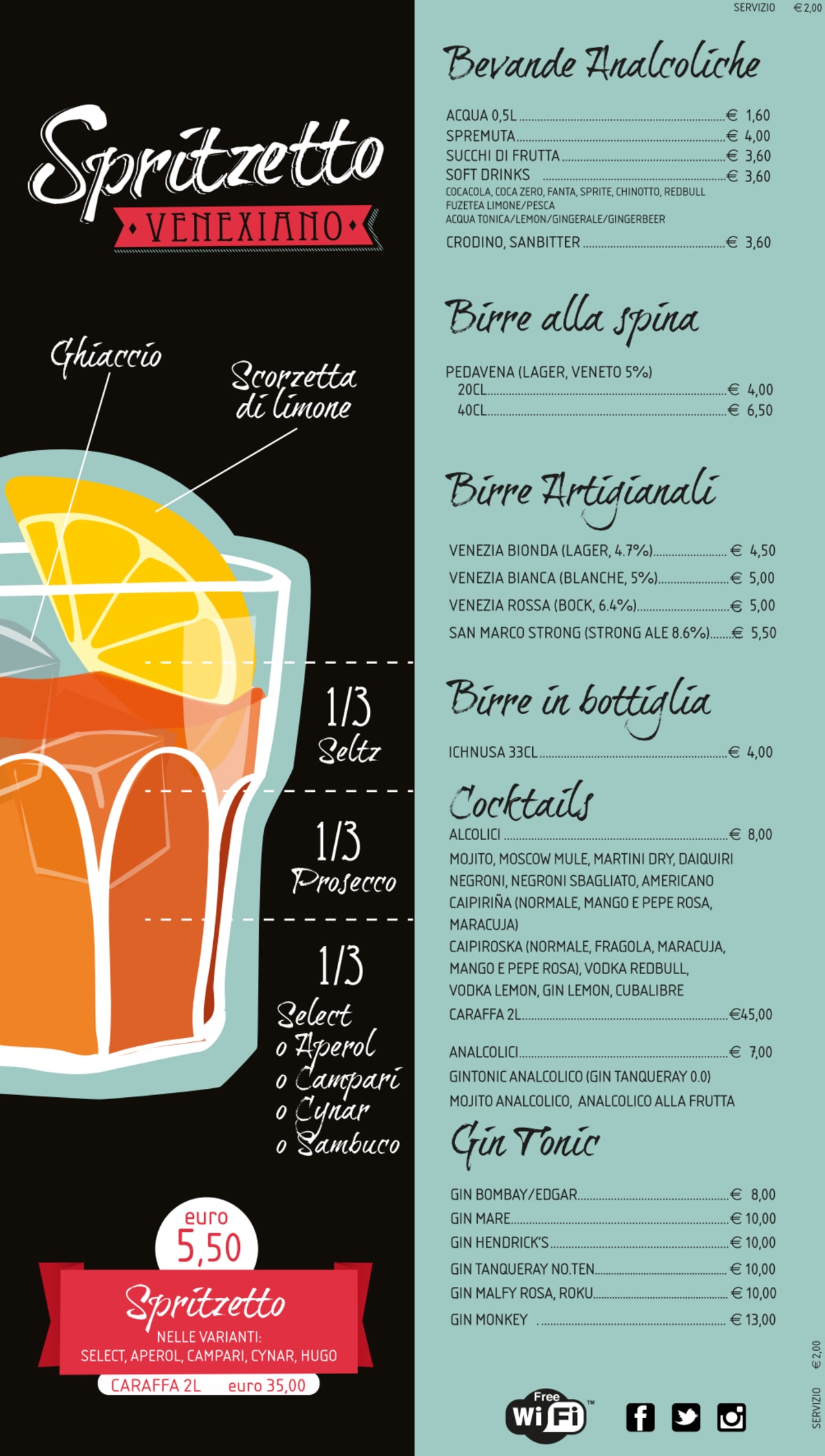 Tramè – XXV Aprile menu