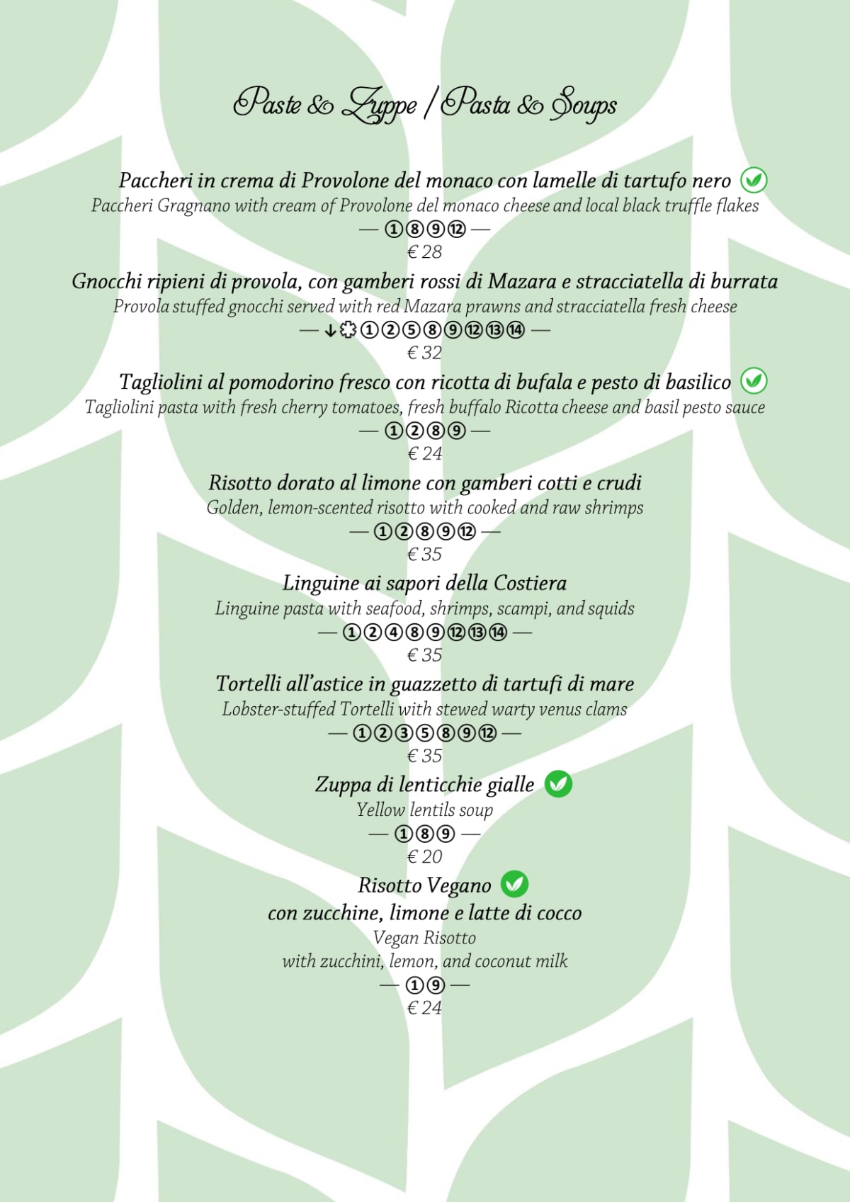 Carte et Menus 2023 Adamo ed Eva by Hotel Eden Roc à Positano TheFork