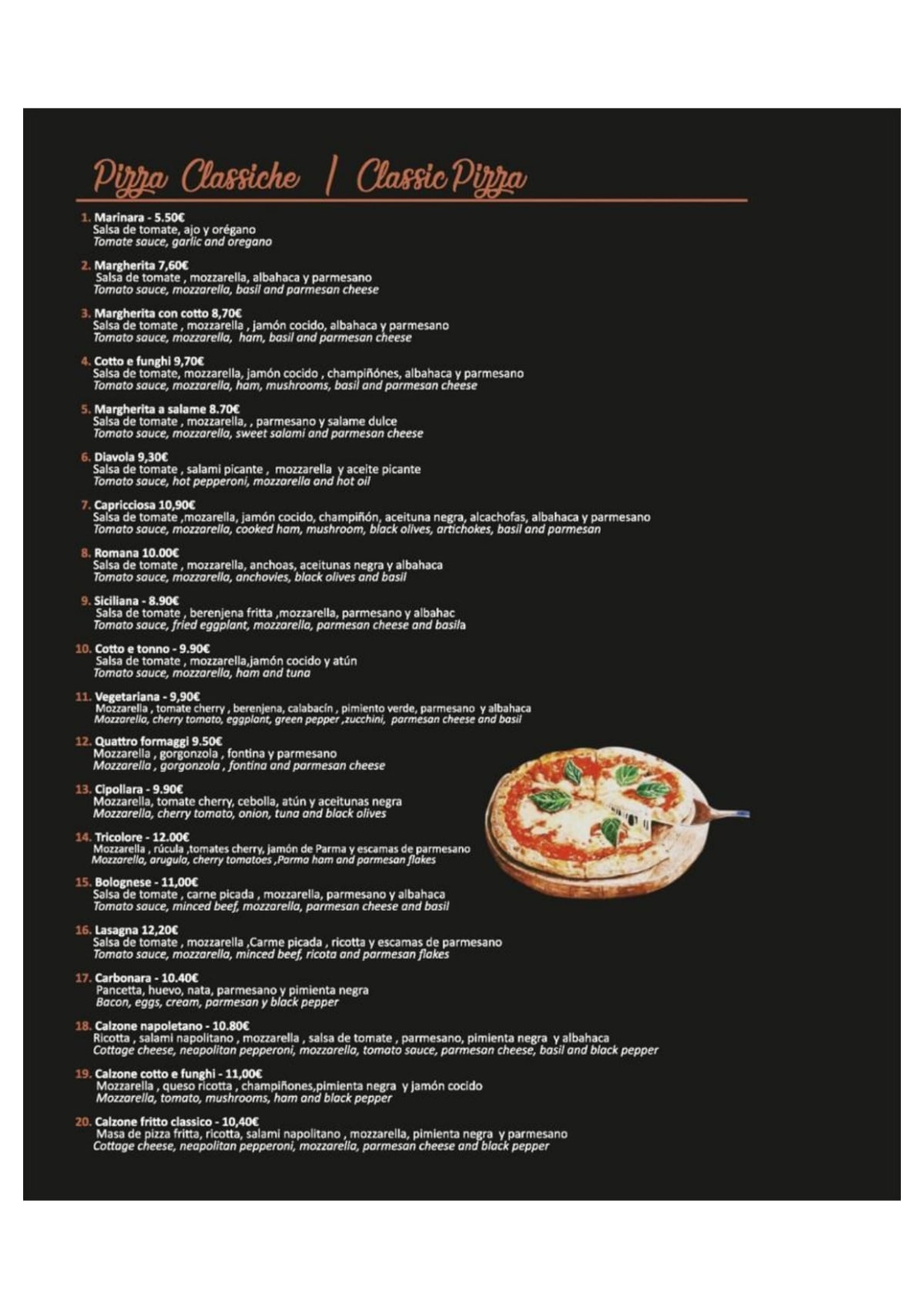 Gusto gaillon menu