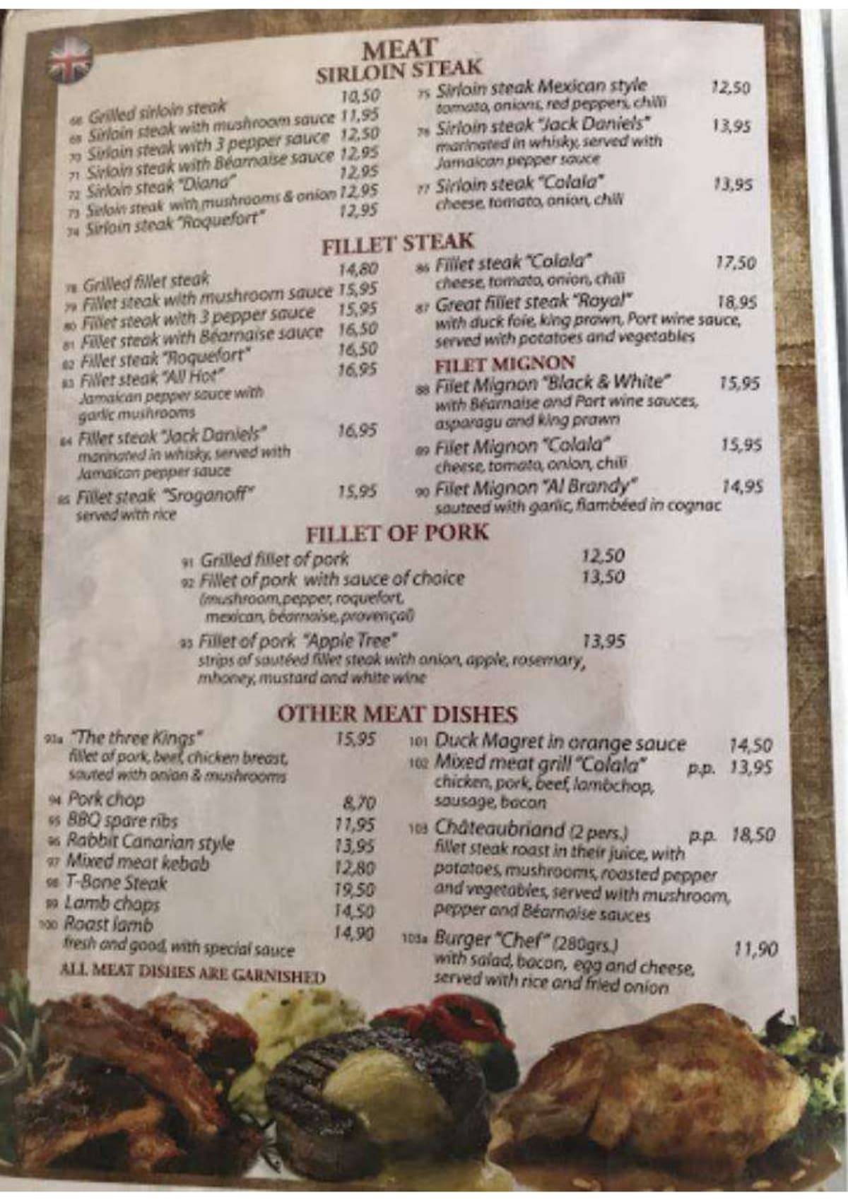 Menu 2024 - Colala in Costa Adeje | TheFork