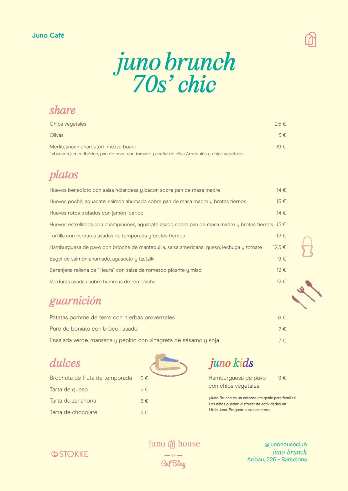 Juno Café By Cal Blay menu