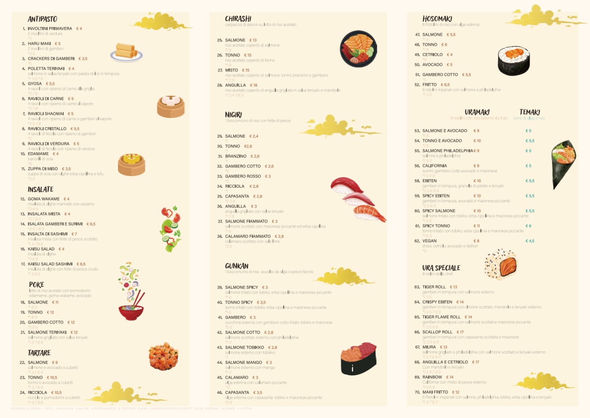 Asian Corner menu