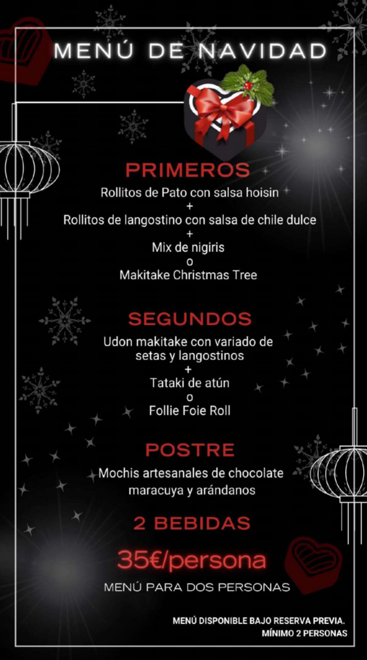 Makitake Las Tablas menu