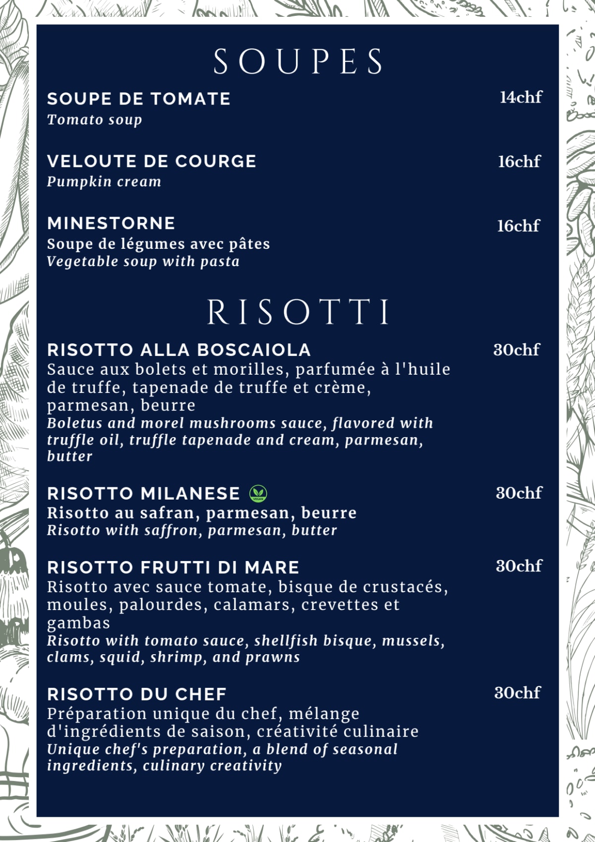 Scalo 34 menu